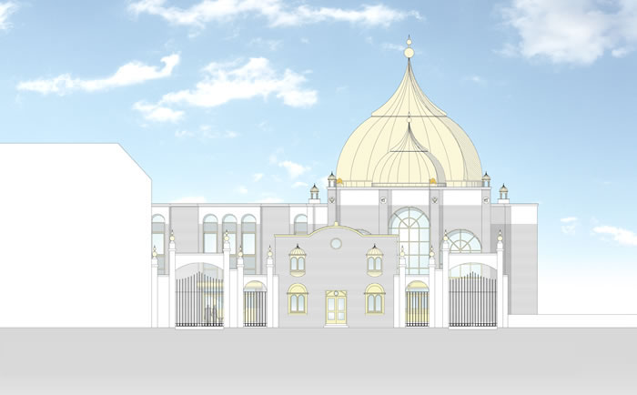 north elevation section