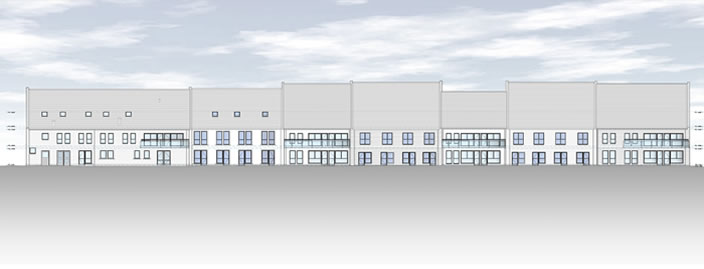 south gable elevation