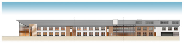 sketch view of care home