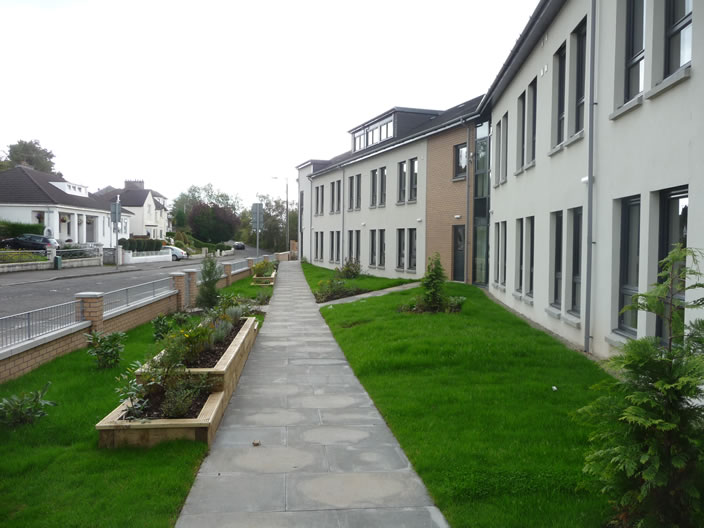 entance landscaped gardens