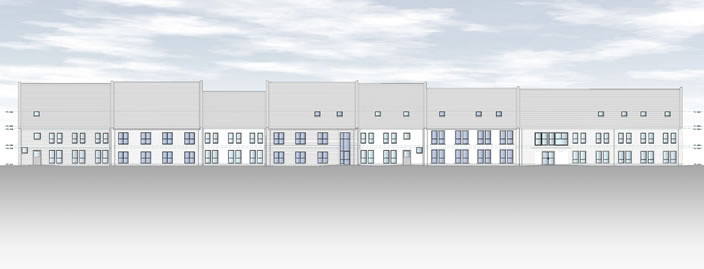 south gable elevation