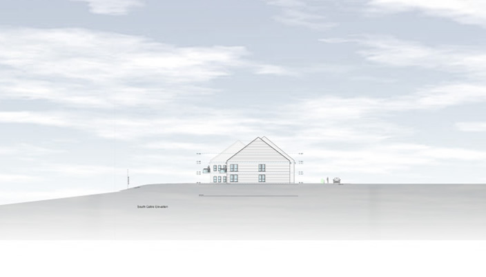 south gable elevation